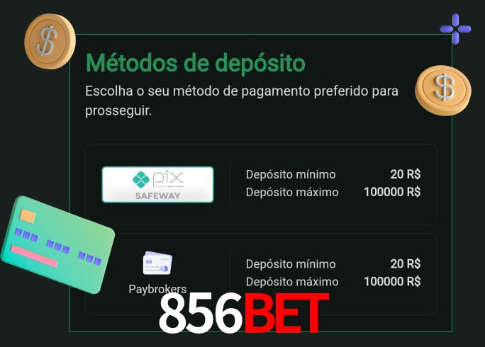 O cassino 856BETbet oferece uma grande variedade de métodos de pagamento